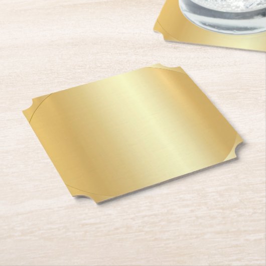 Benutzerdefinierte legante Template Imitate Gold M Untersetzer (angewinkelt)