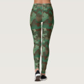 Benutzerdefinierte Leggings der grünen Camouflage (Rückseite)