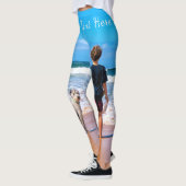 Benutzerdefinierte Leggings für das Foto mit Text (Links)