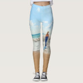 Benutzerdefinierte Leggings für das Foto mit Text (Vorderseite)