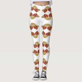 Benutzerdefinierte Leggings-Gelbe Schmetterlinge Leggings
