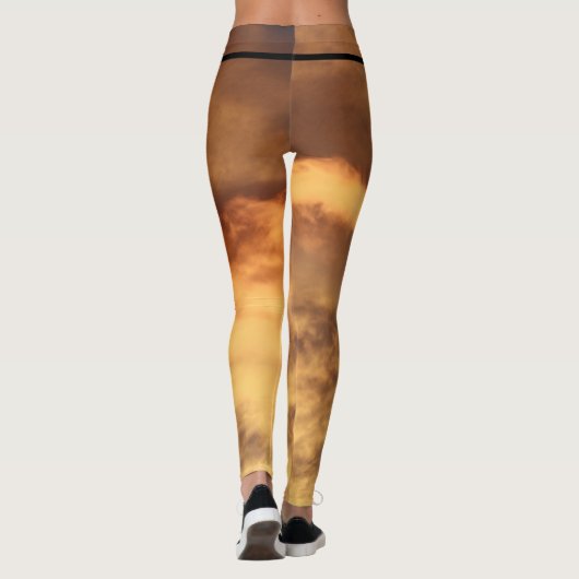 Benutzerdefinierte Leggings INITIAL- UND GOLD-KLOU (Rückseite)