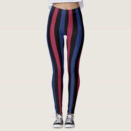 Benutzerdefinierte Leggings mit Streifen (Vorderseite)