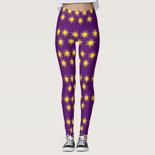 Benutzerdefinierte Leggings Sun (Vorderseite)