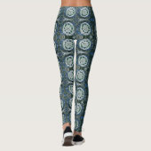 Benutzerdefinierte Leggings Weißer Mandalenausdruc (Rückseite)