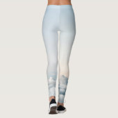 Benutzerdefinierte Leggings Wolken mit Monogramm (Rückseite)