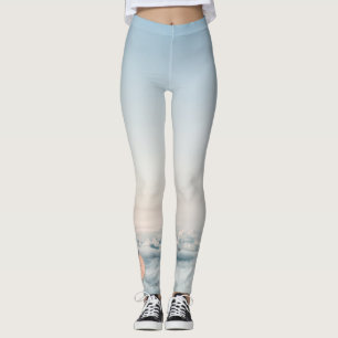 Benutzerdefinierte Leggings Wolken mit Monogramm