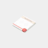 Benutzerdefinierte Lehrernamens-Apple-Post-it-Noti Post-it Klebezettel (angewinkelt)