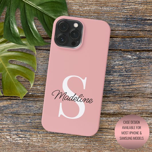 Benutzerdefinierte leichte Dusty-Rose Pfirsichfarb Case-Mate iPhone Hülle