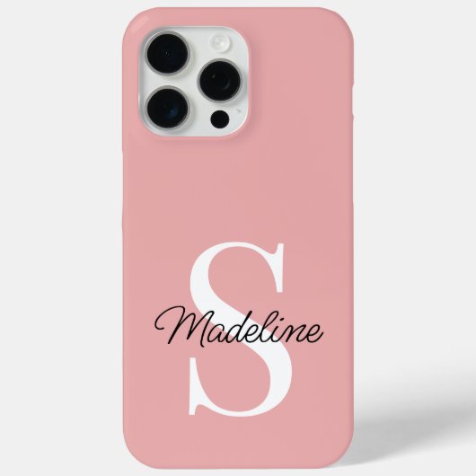 Benutzerdefinierte leichte Dusty-Rose Pfirsichfarb Case-Mate iPhone Hülle (Rückseite)