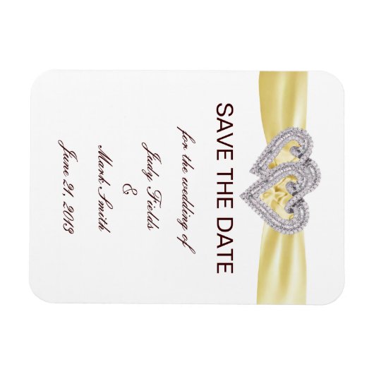 Benutzerdefinierte Lemon-Hearts speichern das Datu Magnet (Horizontal)