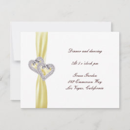 Benutzerdefinierte Lemon Herz-Empfang-Karte Einladung