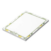 Benutzerdefinierte Lemon- und Blume-Notepad Notizblock (Rotiert)