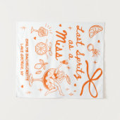 Benutzerdefinierte Letzte Spritz als Fräulein Jung Wandteppich (Vorderseite (Horizontal))