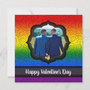 Benutzerdefinierte LGBTQ Gay Valentine's Day Card Karte