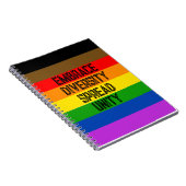 Benutzerdefinierte LGBTQ-Stolz-Benutzer mit farbfr Notizblock (Rechte Seite)