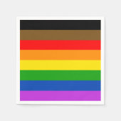 Benutzerdefinierte LGBTQ-Stolz-Benutzer mit farbfr Serviette (Vorderseite)