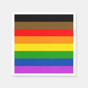 Benutzerdefinierte LGBTQ-Stolz-Benutzer mit farbfr Serviette