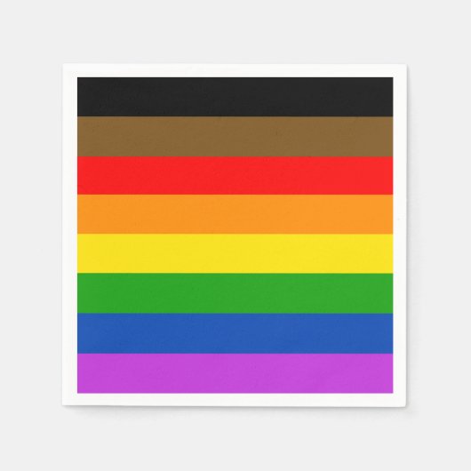 Benutzerdefinierte LGBTQ-Stolz-Benutzer mit farbfr Serviette (Vorderseite)