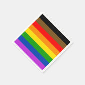 Benutzerdefinierte LGBTQ-Stolz-Benutzer mit farbfr Serviette (Ecke)