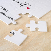 Benutzerdefinierte Liebe Botschaft soziale Distanz Puzzle (Seite)