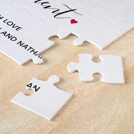 Benutzerdefinierte Liebe Botschaft soziale Distanz Puzzle (Seite)