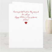 Benutzerdefinierte Liebe dank Karte (Rückseite)