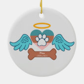 Benutzerdefinierte Liebe des Foto-Memory-Pads Druc Keramik Ornament (Hinten)