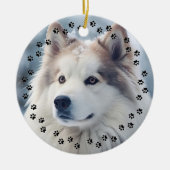 Benutzerdefinierte Liebe des Foto-Memory-Pads Druc Keramik Ornament (Vorne)