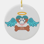 Benutzerdefinierte Liebe des Foto-Memory-Pads Druc Keramik Ornament (Hinten)