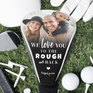 Benutzerdefinierte Liebe dich bis zur Rauheit und Golf Headcover