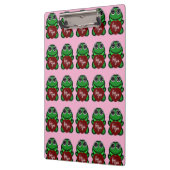 Benutzerdefinierte Liebe dich Kawaii Frosch Herz G Klemmbrett (Links)