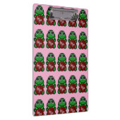 Benutzerdefinierte Liebe dich Kawaii Frosch Herz G Klemmbrett (Rechts)