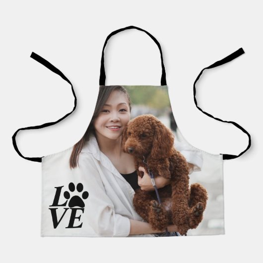 Benutzerdefinierte LIEBE Druckmaschine Schürze - H (Vorderseite)
