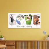 Benutzerdefinierte Liebe Foto Herz und Text Leinwanddruck (Insitu (Wohnzimmer))