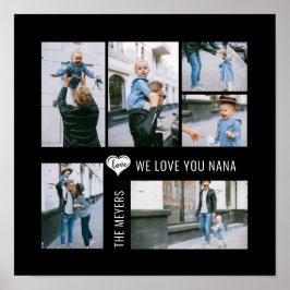Benutzerdefinierte Liebe für FotoCollage Poster