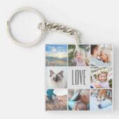 Benutzerdefinierte Liebe Happy Family Instagram Fo Schlüsselanhänger (Vorderseite)