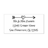 Benutzerdefinierte Liebe Herzpfeil-Selbst-Anschrif Permastempel (Design)