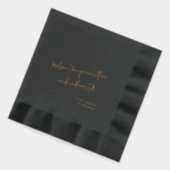 Benutzerdefinierte Liebe Hinweis Handgeschriebene  Servietten Mit Folie (Links)