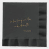 Benutzerdefinierte Liebe Hinweis Handgeschriebene  Servietten Mit Folie (Vorderseite)