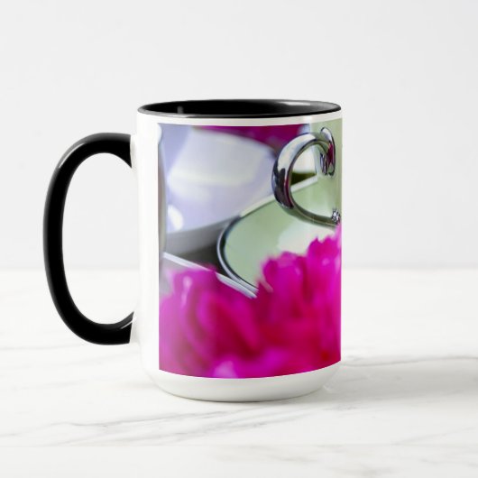 Benutzerdefinierte Liebe & leichte 15oz Kaffee-Tas Tasse (Links)