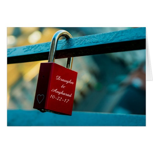 Benutzerdefinierte "Liebe Lock"-Padlock-Relationsh (Vorderseite (Horizontal))