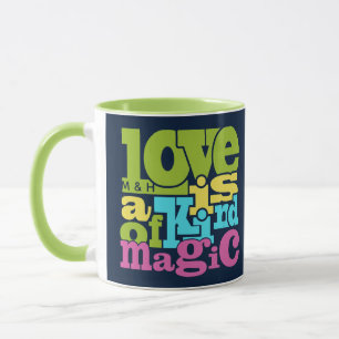 Benutzerdefinierte Liebe-Monogramm-Tasse Tasse