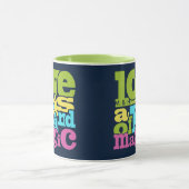 Benutzerdefinierte Liebe-Monogramm-Tasse Tasse (Zentrum)