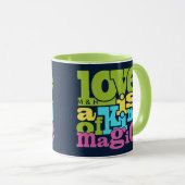 Benutzerdefinierte Liebe-Monogramm-Tasse Tasse (VorderseiteRechts)