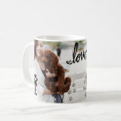 Benutzerdefinierte LIEBE Pad Print Dog Lover Tasse (Vorderseite Links)