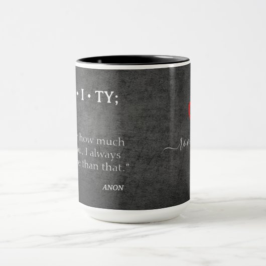 Benutzerdefinierte Liebe: Sie erhalten mehr Wörter Tasse (Zentrum)