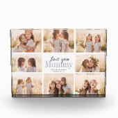 Benutzerdefinierte Liebe Sie Mama Mütter Tag FotoC Fotoblock (Vorderseite)