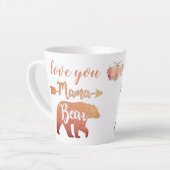 Benutzerdefinierte Liebe Sie MAMA wird glücklich M Milchtasse (Linke Ecke)