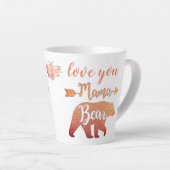 Benutzerdefinierte Liebe Sie MAMA wird glücklich M Milchtasse (Rechte Ecke)